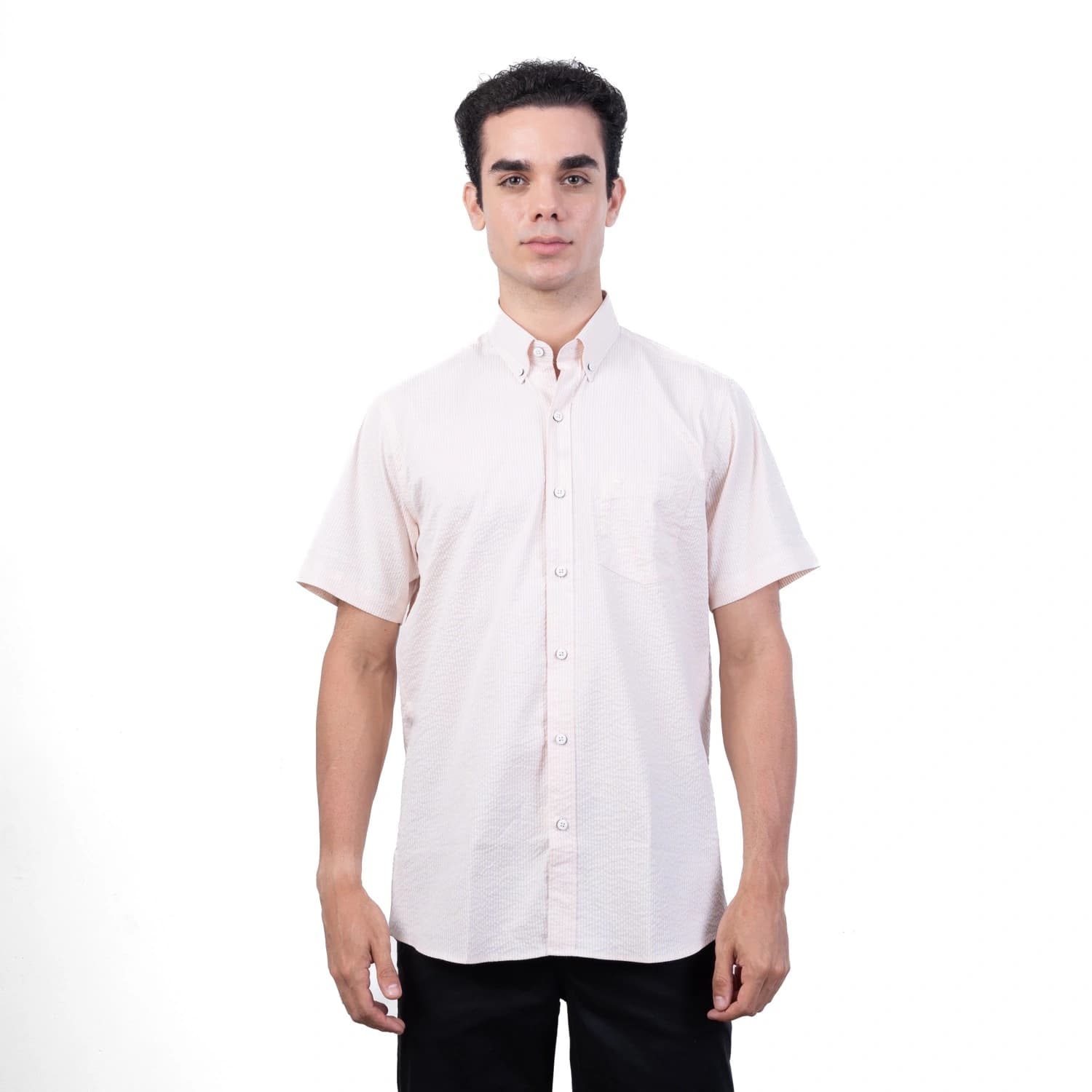 Camisa ML Etiqueta Azul con diseño frances PC-62638CAA vista 2