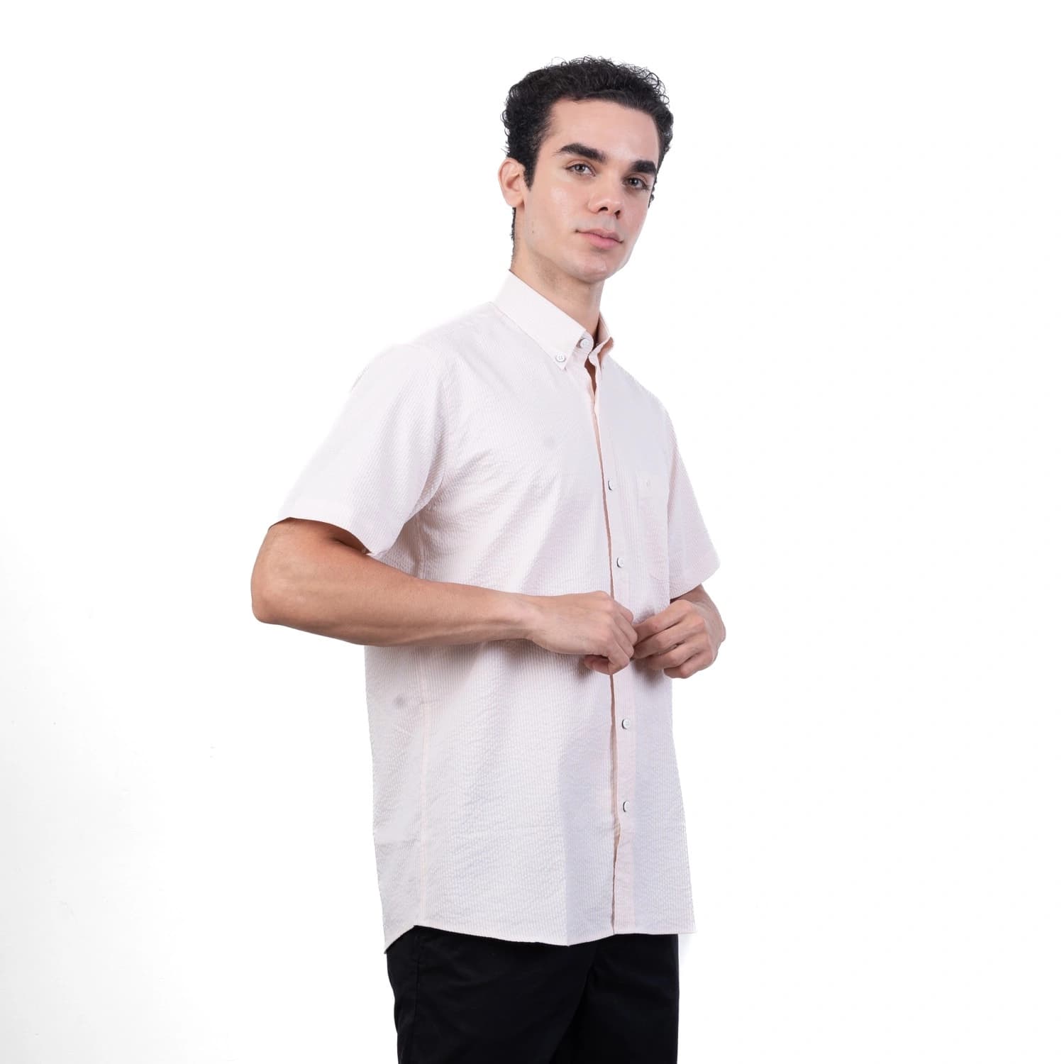 Camisa ML Etiqueta Azul con diseño frances PC-62638CAA vista 3