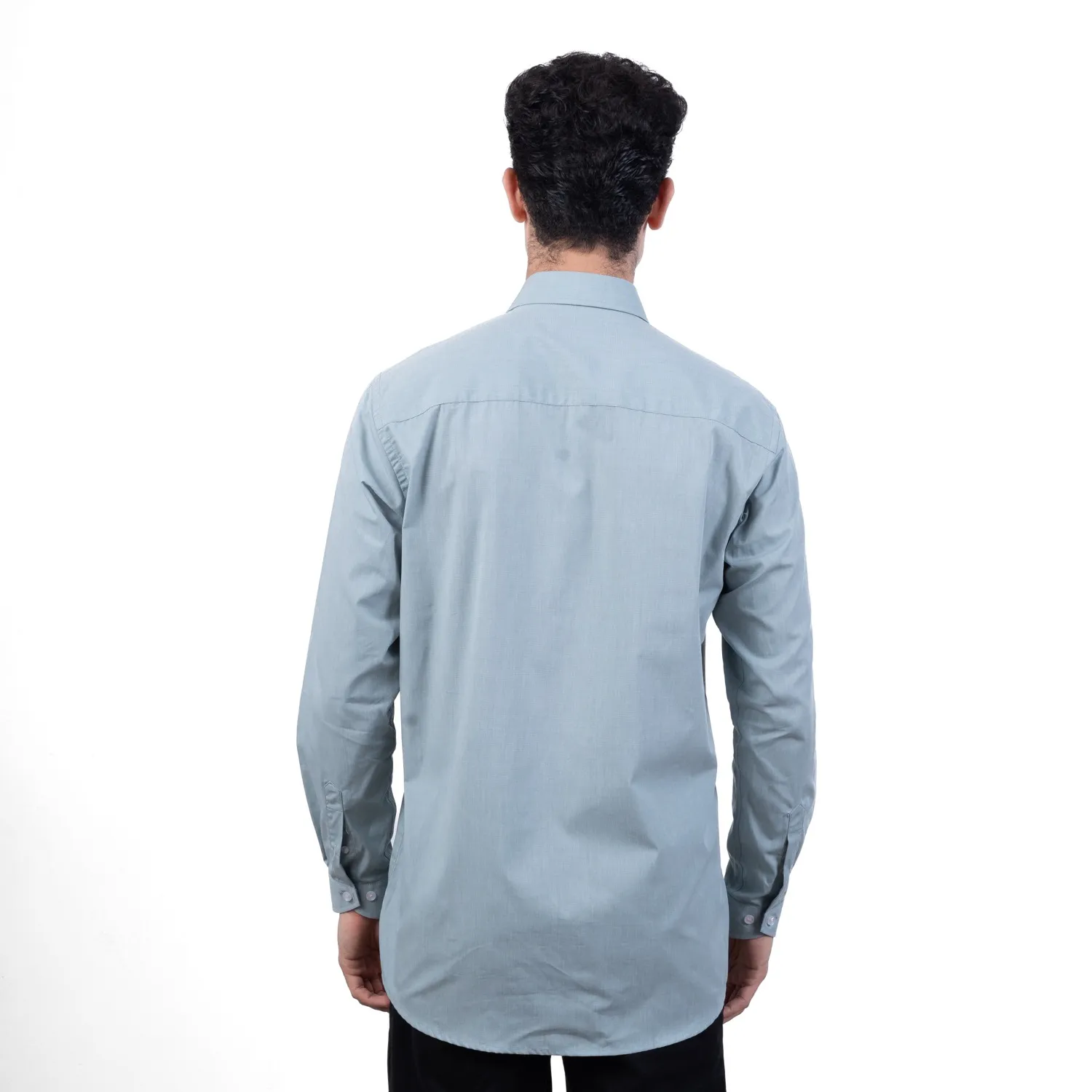 Camisa ML Color Entero Etiqueta Tessuto made in Italy con diseño Francés PC-63771CAA vista 2