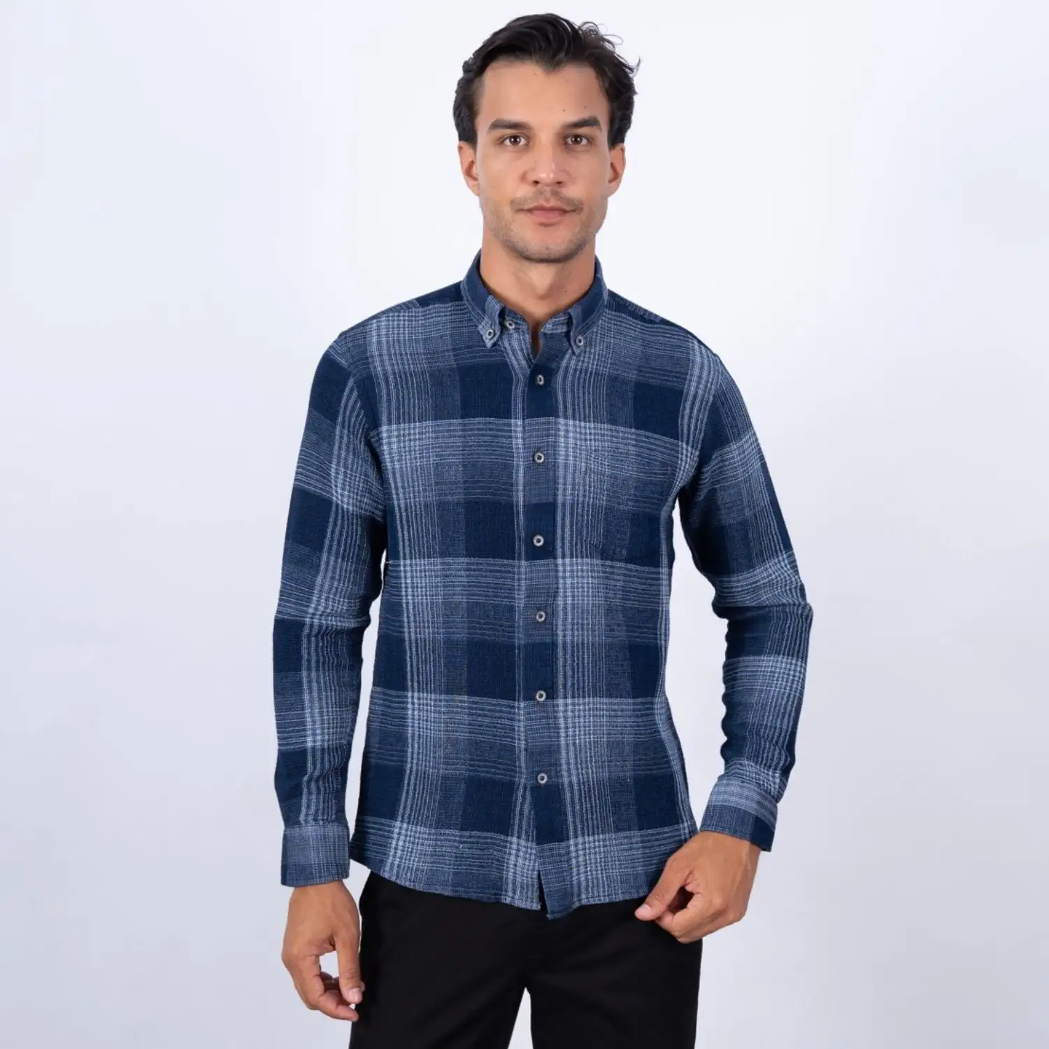 Camisa ML Etiqueta Pierre Cardin Jeans con diseño Francés PC-63502CA