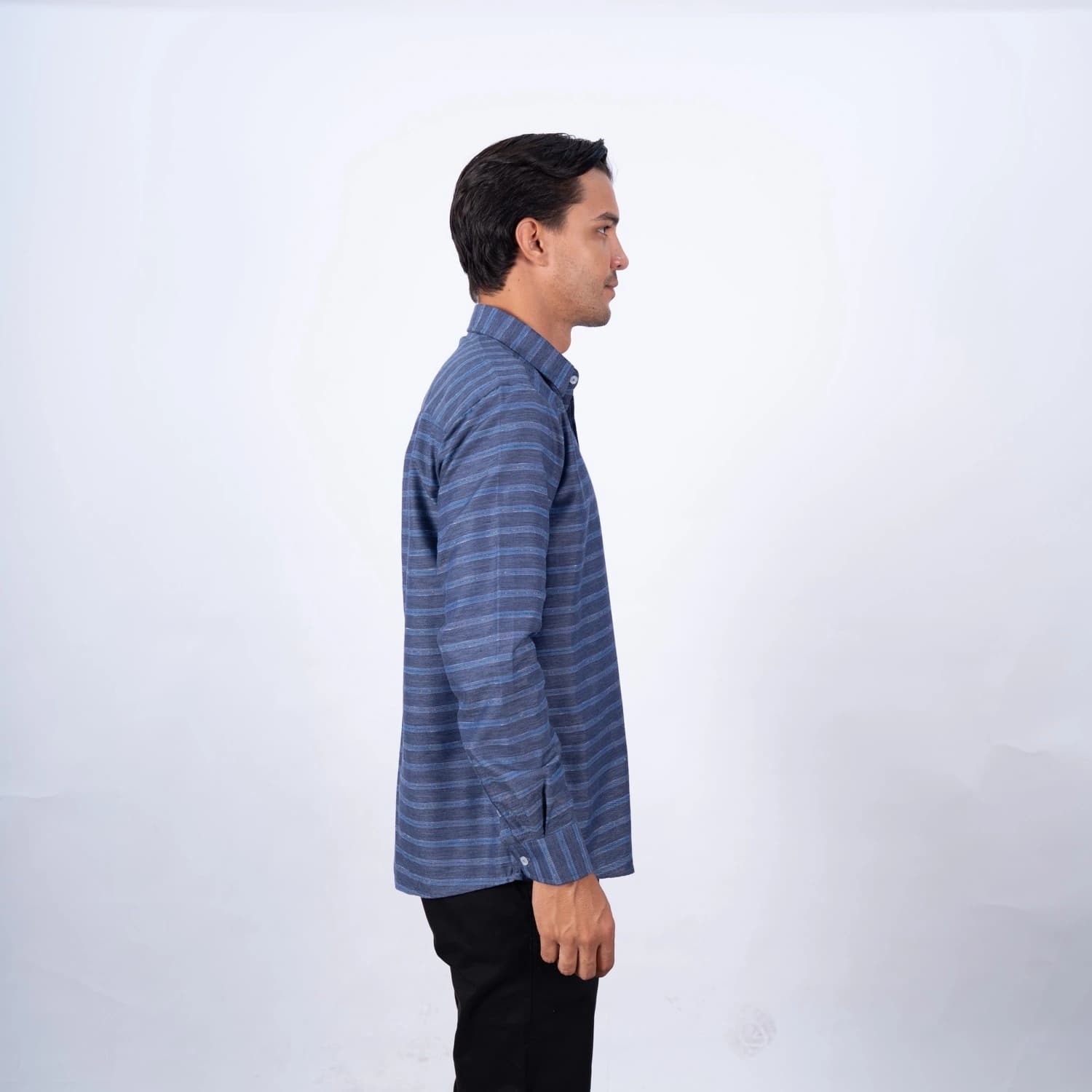 Camisa ML Etiqueta Azul con diseño Francés PC-63618CA vista 2