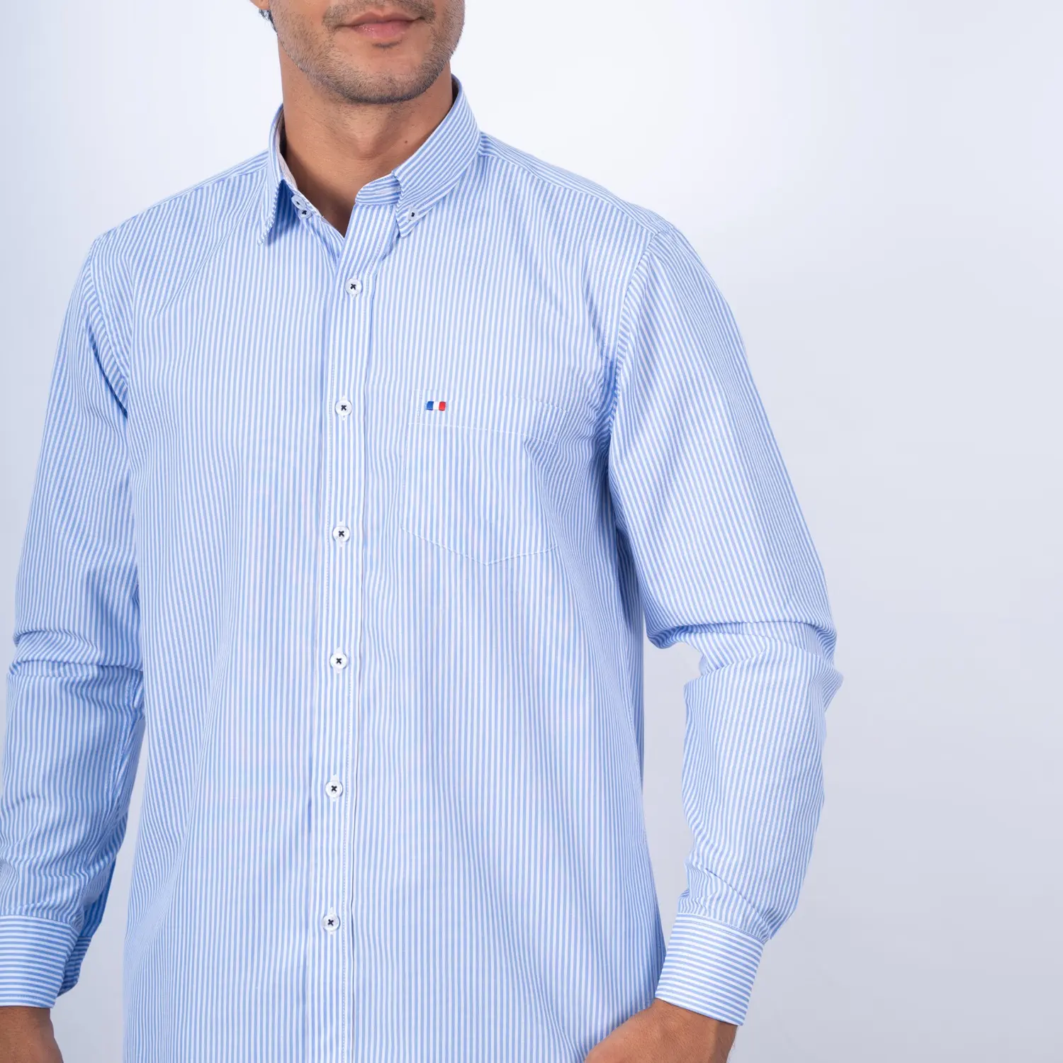 Camisa ML Etiqueta Azul PC-63608CA vista 2