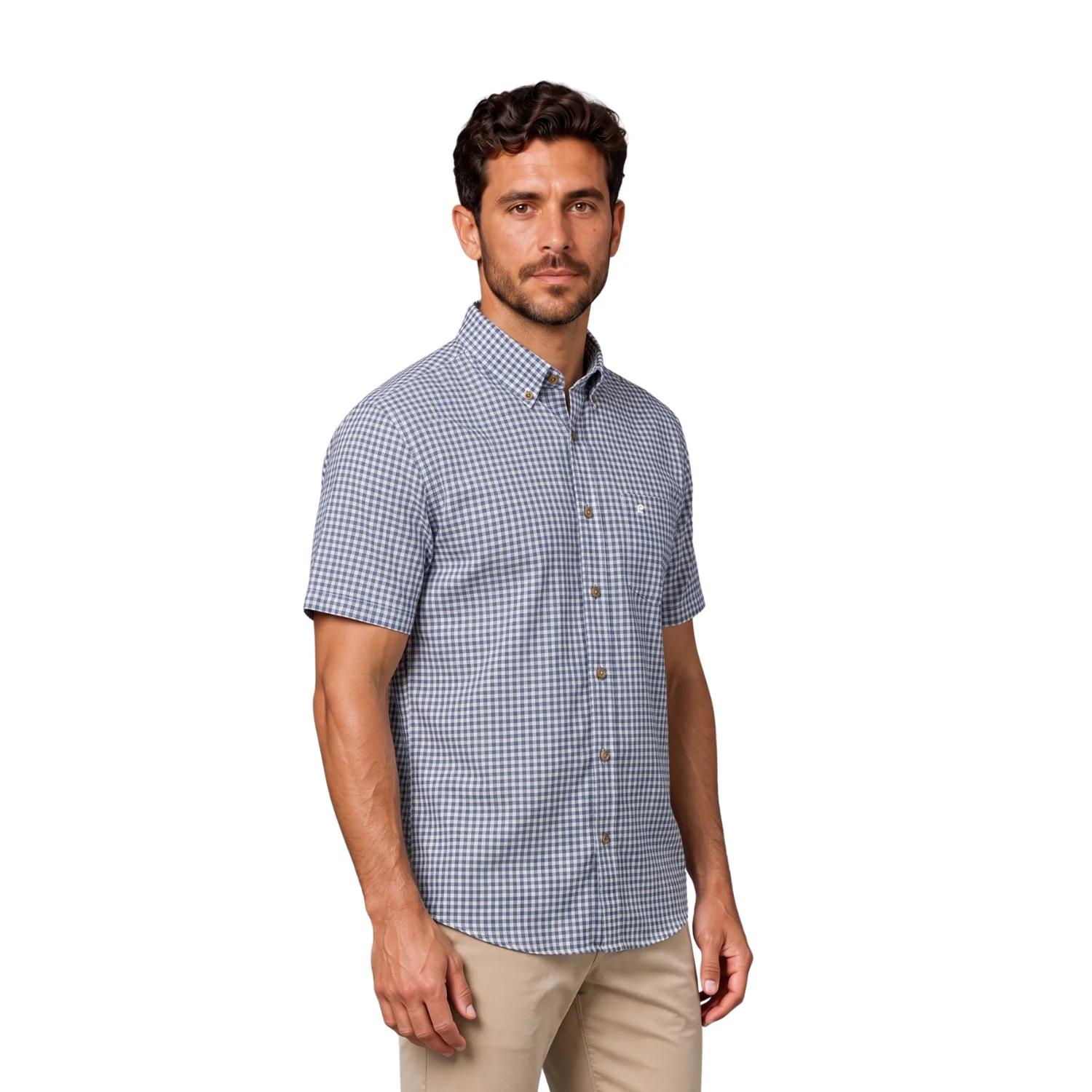 Camisa manga corta Etiqueta Linen Collection vista 2