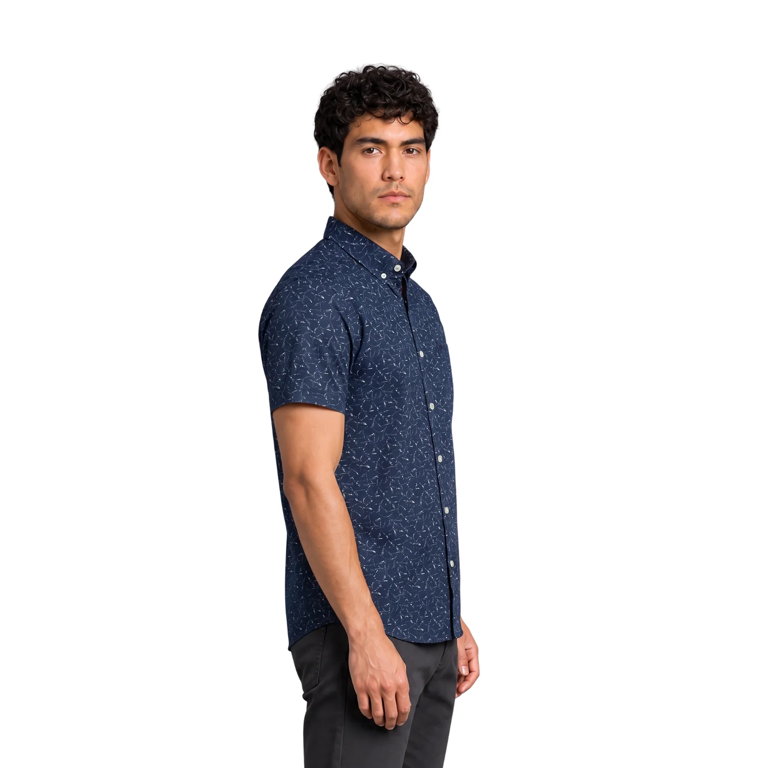 Camisa manga corta Estampada Etiqueta Azul con diseño Francés vista 3