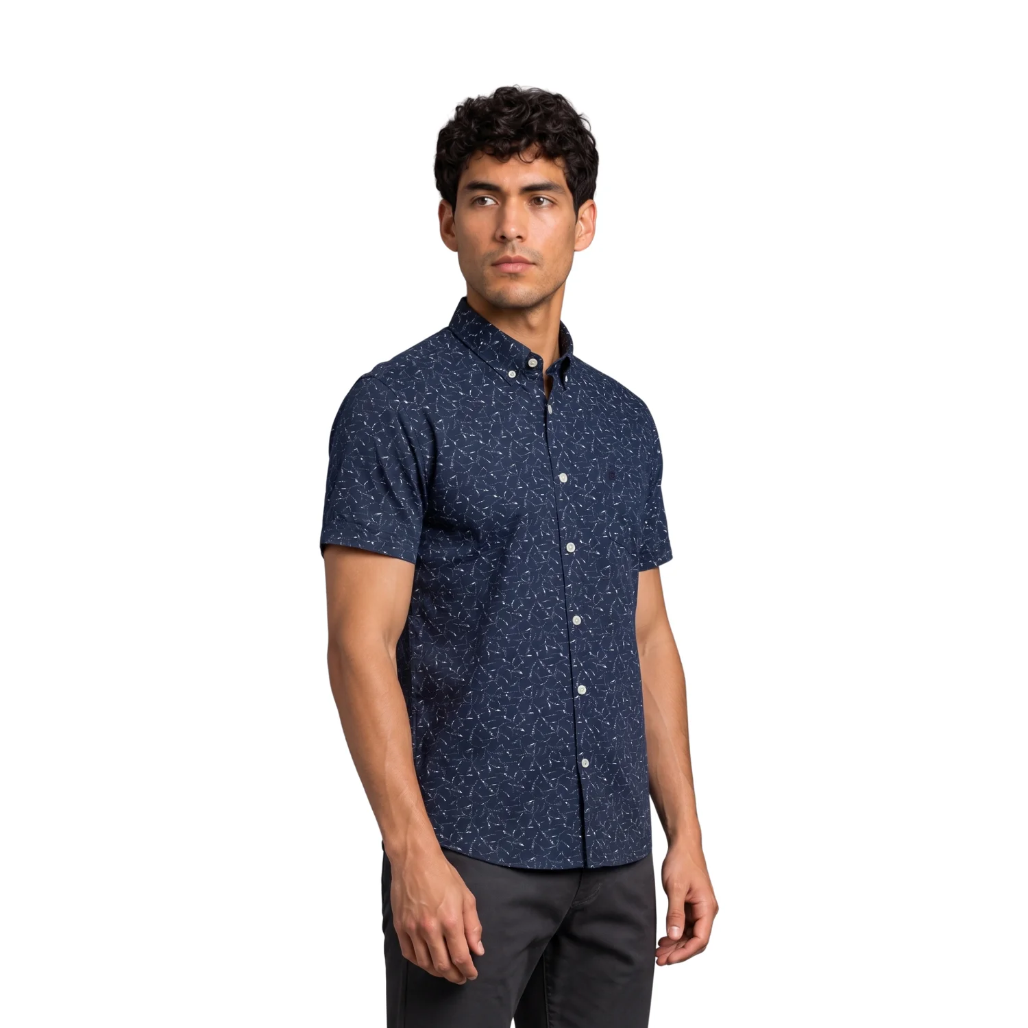 Camisa manga corta Estampada Etiqueta Azul con diseño Francés vista 2