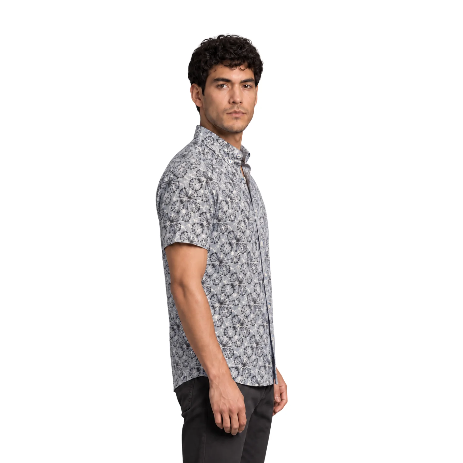 Camisa manga corta Estampada Etiqueta Azul con diseño Francés vista 3