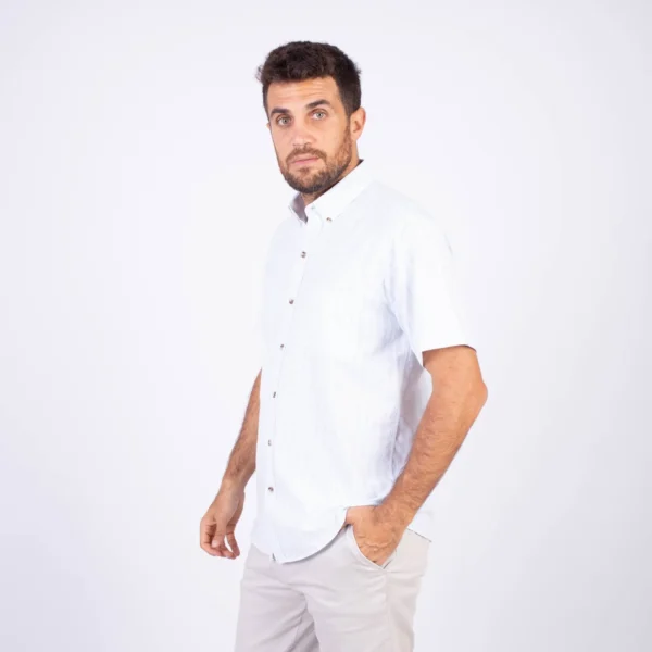 Camisa MC Etiqueta Linen Collection PC-60402CA