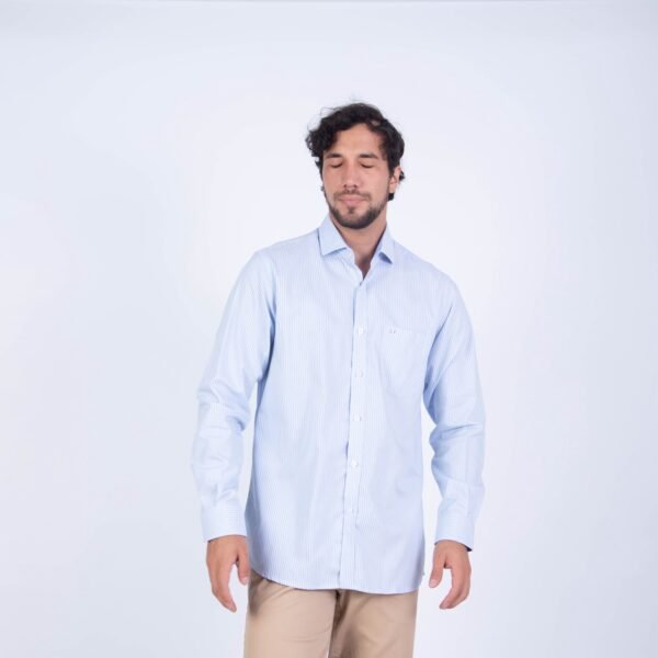 CAMISA ML CON CUELLO FRANCES ETQ TESSUTO ITALY SPORT PC-61701CA - Imagen 2