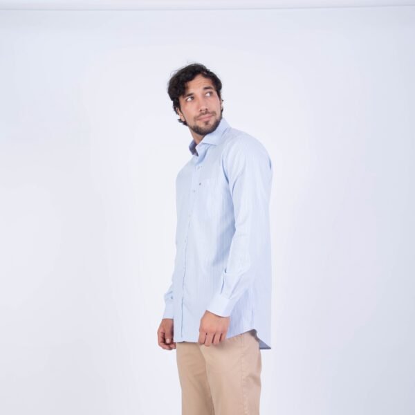 CAMISA ML CON CUELLO FRANCES ETQ TESSUTO ITALY SPORT PC-61701CA - Imagen 4