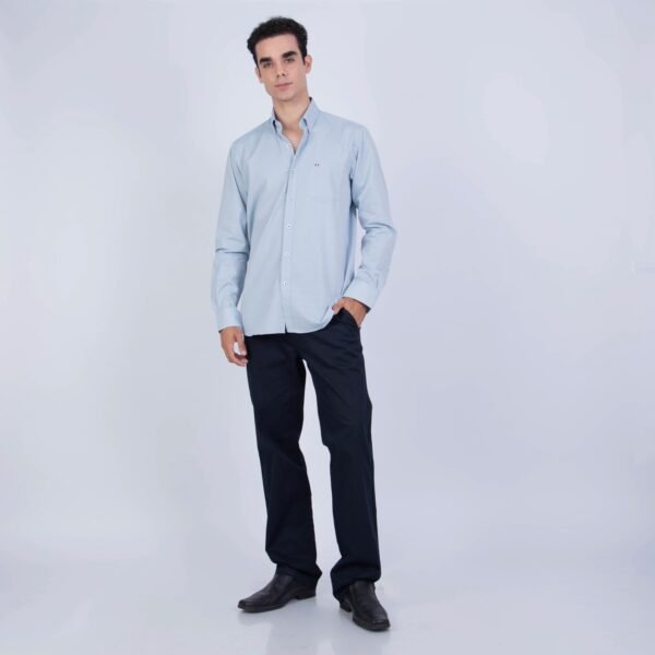 CAMISA ML SEERSUCKER ETQ AZUL PC-61622CA - Imagen 7