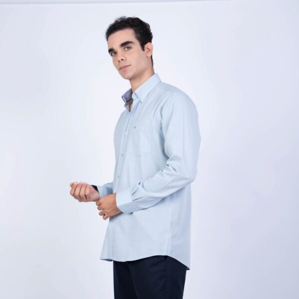 CAMISA ML SEERSUCKER ETQ AZUL PC-61622CA - Imagen 8