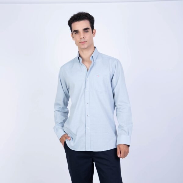 CAMISA ML SEERSUCKER ETQ AZUL PC-61622CA - Imagen 10
