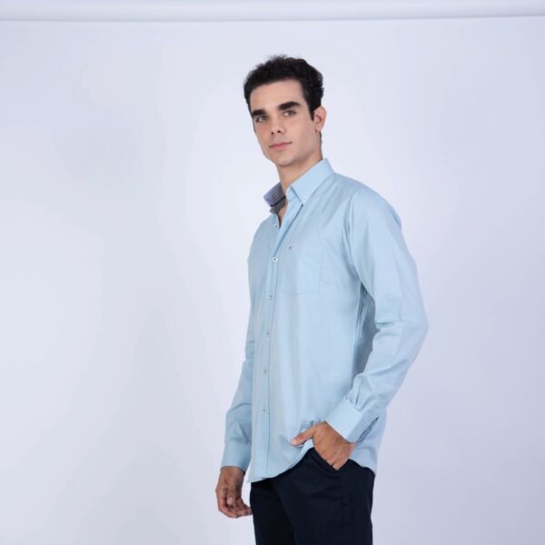 CAMISA ML SEERSUCKER ETQ AZUL PC-61622CA - Imagen 13