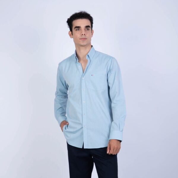 CAMISA ML SEERSUCKER ETQ AZUL PC-61622CA - Imagen 15