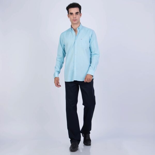 CAMISA ML SEERSUCKER ETQ AZUL PC-61622CA - Imagen 2