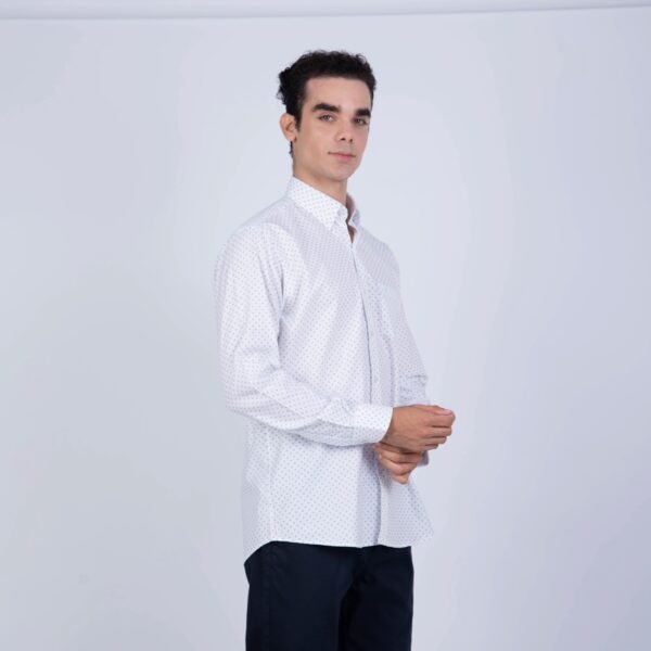 CAMISA ML ESTAMPADA ETQ AZUL  PC-61614CA - Imagen 3