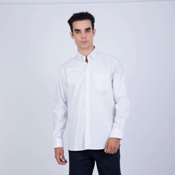 CAMISA ML ESTAMPADA ETQ AZUL  PC-61614CA - Imagen 5