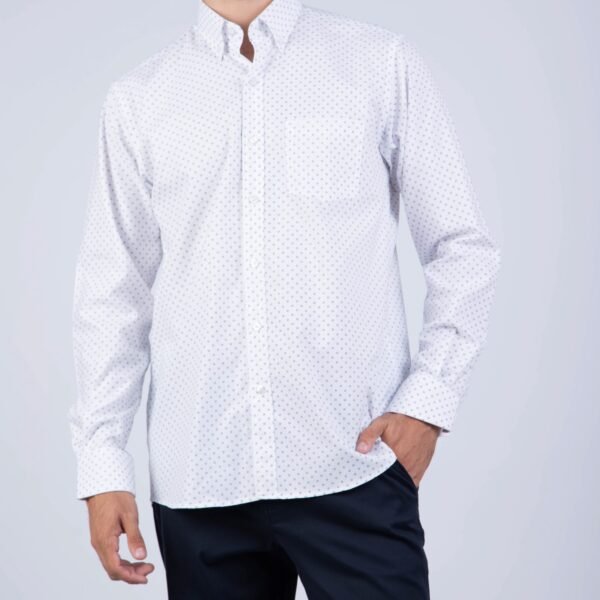 CAMISA ML ESTAMPADA ETQ AZUL  PC-61614CA - Imagen 6