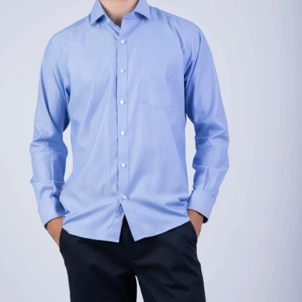 Camisa ML de Vestir Sport Etiqueta Azul con cuello frances PC-6104CA - Imagen 9