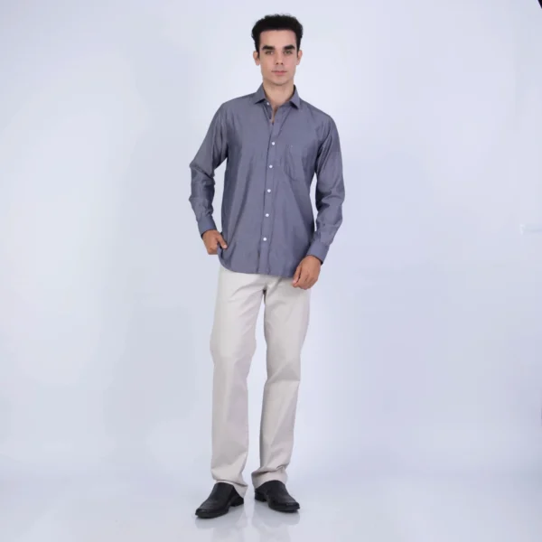 Camisa ML de Vestir Sport Etiqueta Azul con cuello frances PC-6104CA - Imagen 15