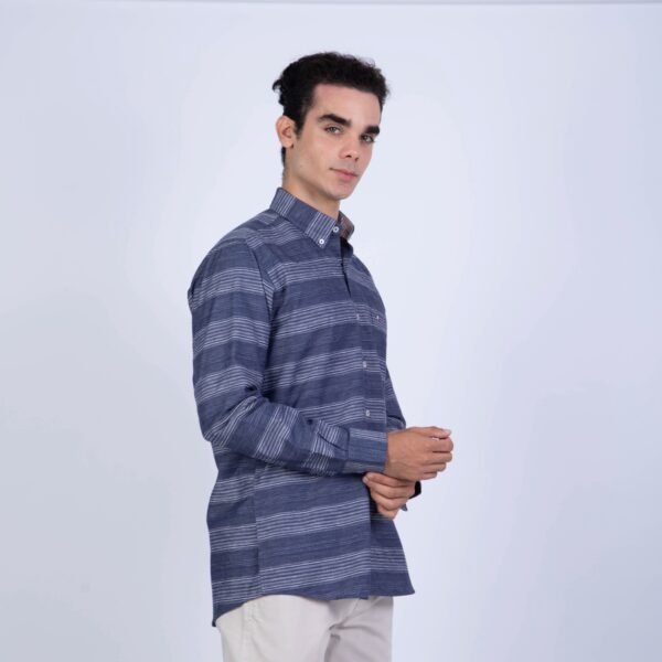 CAMISA ML ETQ AZUL PC-61619CA