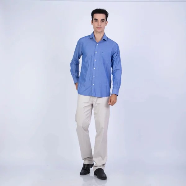 Camisa ML de Vestir Sport Etiqueta Azul con cuello frances PC-6104CA - Imagen 20