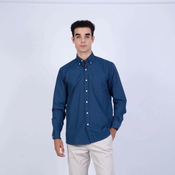 CAMISA ML ESTAMPADA ETQ AZUL  PC-61614CA - Imagen 10