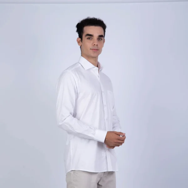Camisa ML de Vestir Sport Etiqueta Azul con cuello frances PC-6104CA - Imagen 5