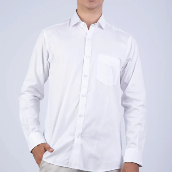 Camisa ML de Vestir Sport Etiqueta Azul con cuello frances PC-6104CA - Imagen 3