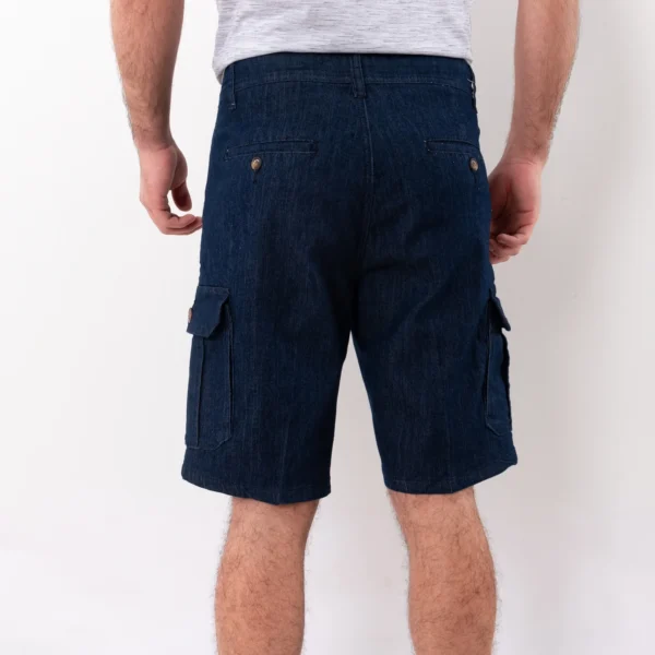 Bermuda Denim Cargo con diseño Francés SH-6209SHH - Imagen 2