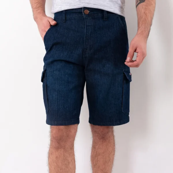 Bermuda Denim Cargo con diseño Francés SH-6209SHH