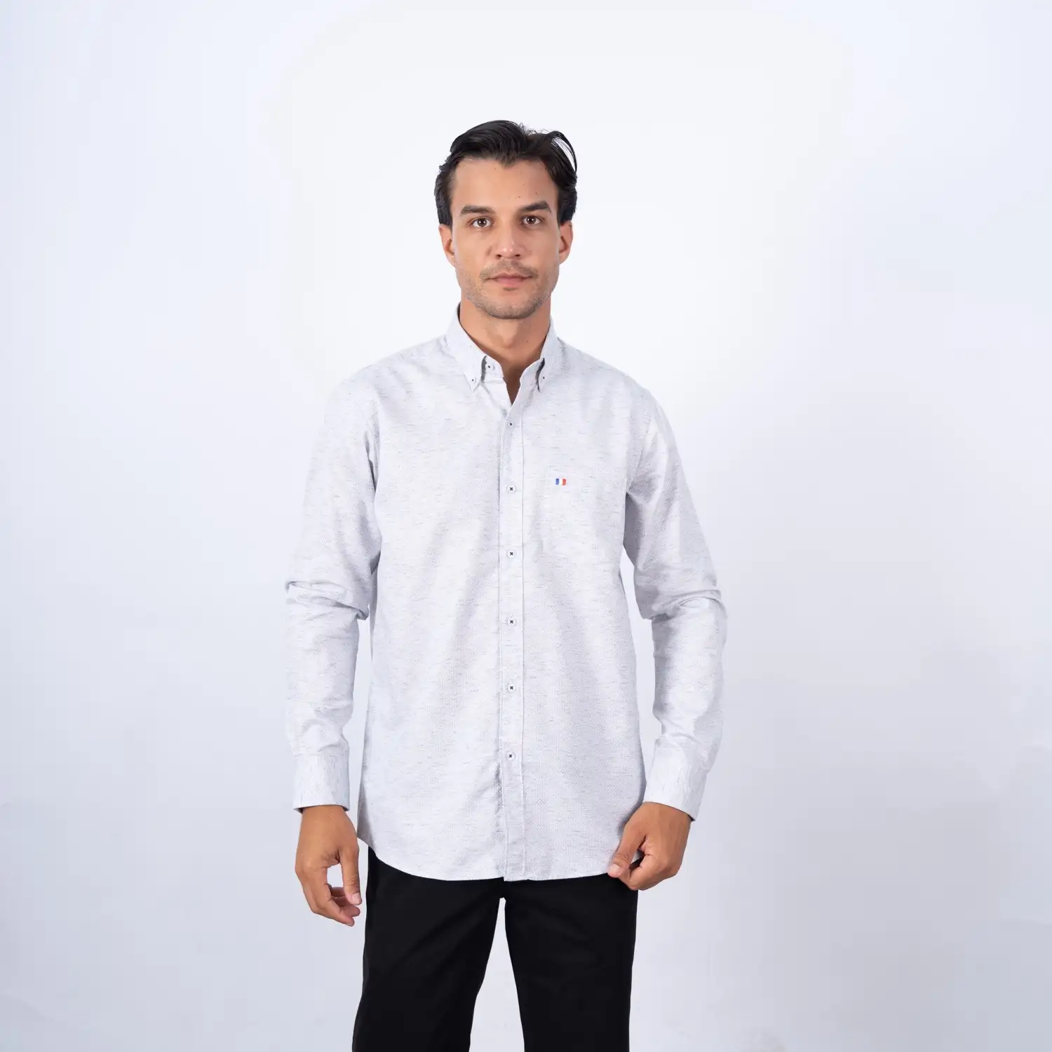 Camisa ML Etiqueta Azul con diseño Francés PC-63611CA - Imagen 4