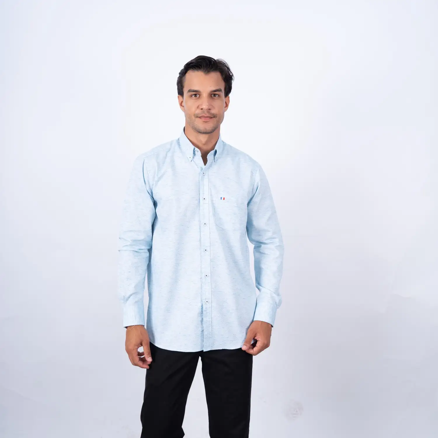 Camisa ML Etiqueta Azul con diseño Francés PC-63611CA - Imagen 8