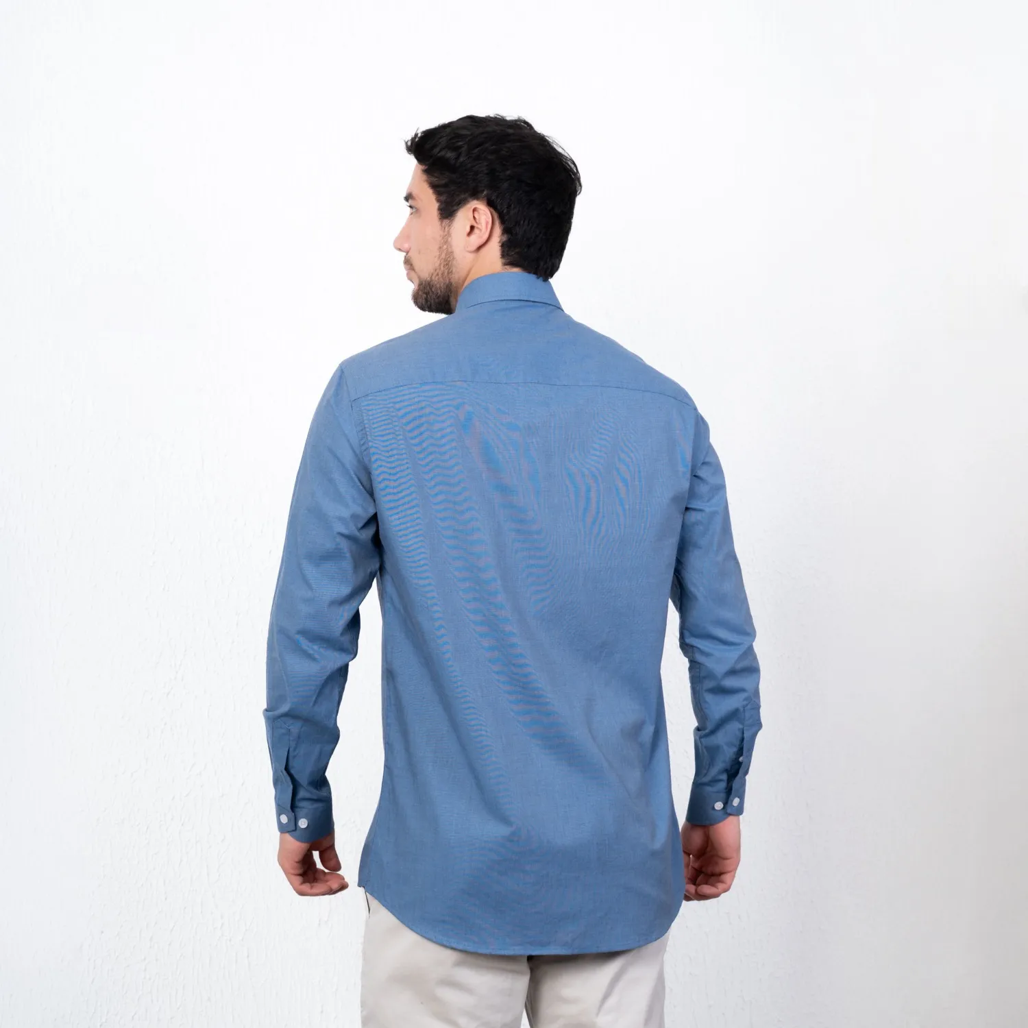 Camisa ML Color Entero Etiqueta Tessuto made in Italy con diseño Francés PC-63771CAA - Imagen 36