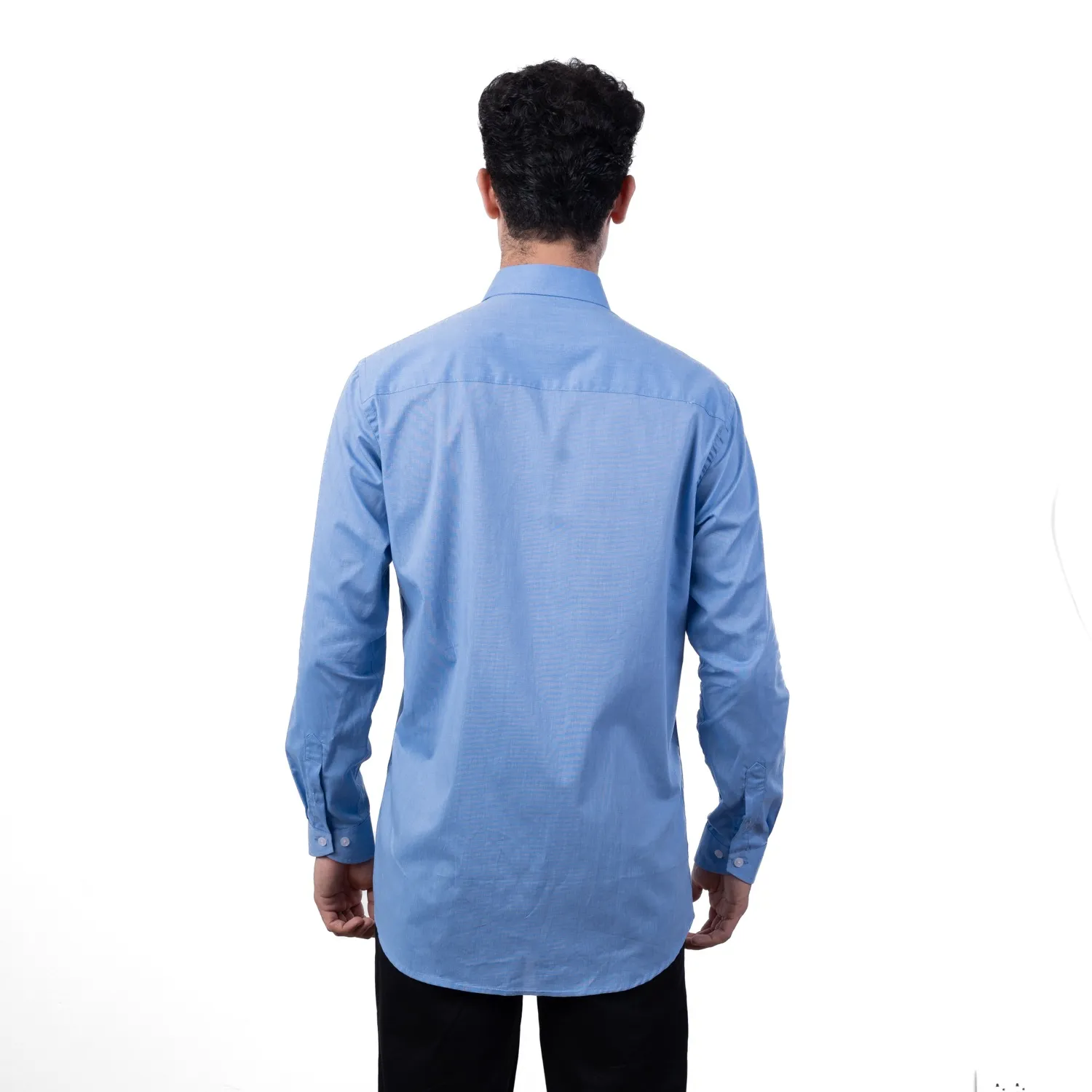 Camisa ML Color Entero Etiqueta Tessuto made in Italy con diseño Francés PC-63771CAA - Imagen 8