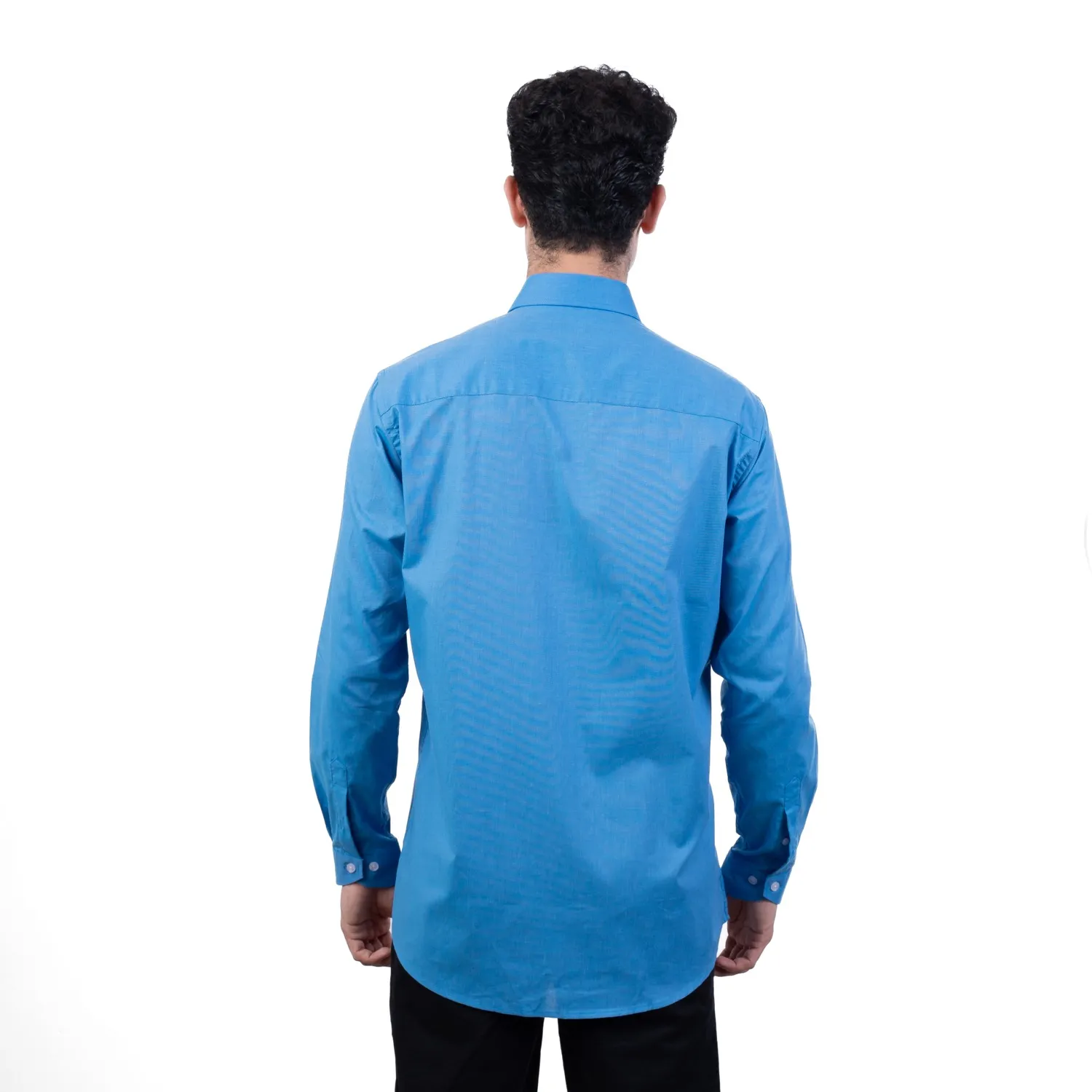 Camisa ML Color Entero Etiqueta Tessuto made in Italy con diseño Francés PC-63771CAA - Imagen 2