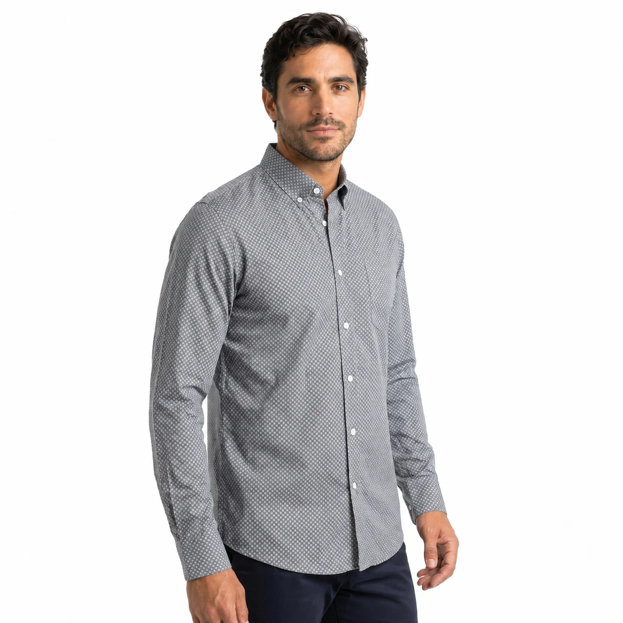 Camisa ML Estampada Etiqueta Azul con diseño Francés PC-63613CA - Imagen 10